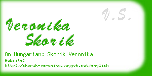 veronika skorik business card